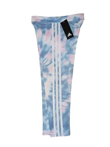 Adidas Allover Print Cotton 3-Stripes 3/8 Tights Kids L (14) - Picture 1 of 3