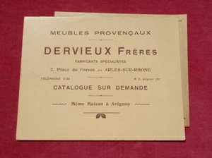 Dervieux Frères - Arles - Sur - Rhône - Meubles Provençaux ! - Bild 1 von 2