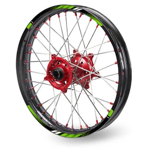 For HONDA CRF 250RX 19-23 22 21 Wheel Stickers Rim 21" 18" Dirt Bike D01B Green - Picture 1 of 9