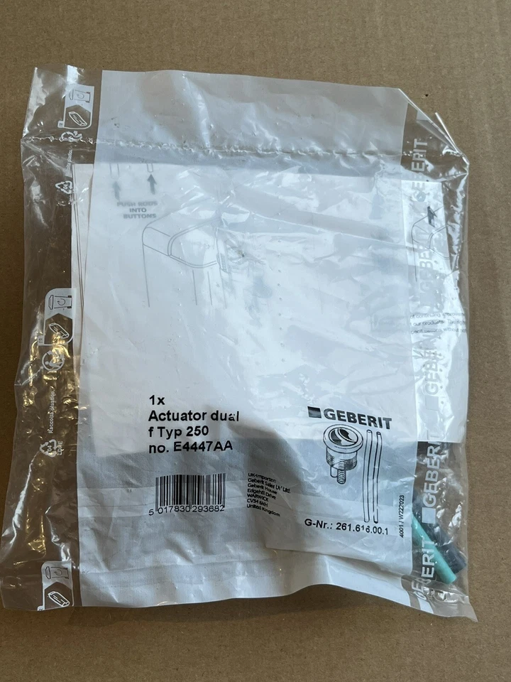 Geberit / Ideal Standard TWICO-1 - Push Button Dual Flush Chrome - E4447AA - Image 1 of 1