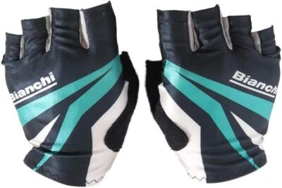 Guantes de verano de ciclismo Bianchi básicos talla grande color negro/celeste Foto 1 de 4