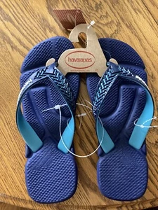 Havaianas Men’s Size 9.5 /10 US Super Soft Flip Flops BlackBeach Sandals Comfort - Picture 1 of 8