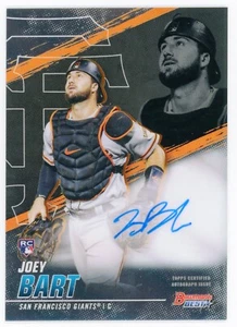 2021 Bowman's Best Joey Bart RC Autograph - San Francisco Giants - Pirates - Picture 1 of 2