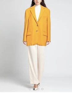 Erika Cavallini Mustard Yellow Blazer Size 4 - Picture 1 of 8