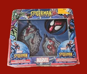 Spider-Man Christmas 3 Ornament Glass Gift Set 2004 Kurt S. Adler Sealed  - Picture 1 of 9