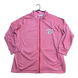 Majestic Men’s 2XL Kansas City Chiefs Full Zip Sweatshirt Lightweight Jacket - Picture 1 of 7