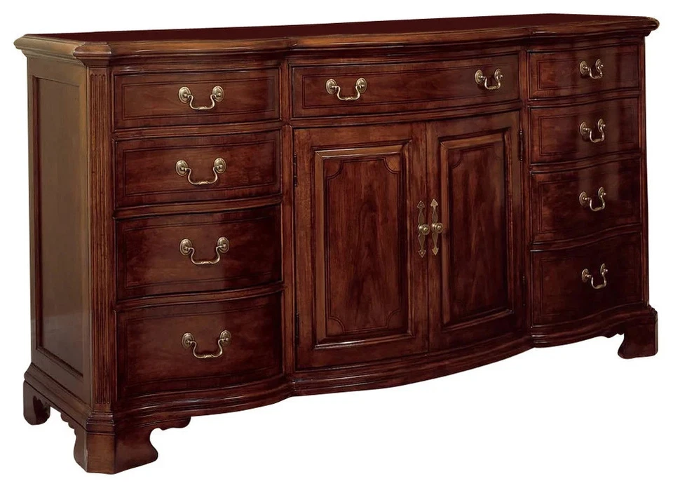 American Drew Cherry Grove Door Triple Dresser 791-160 Solid Wood Mint Condition - Image 1 of 4