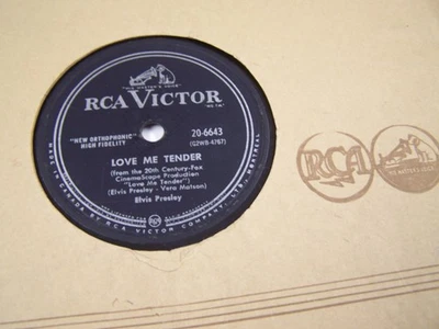 ELVIS PRESLEY 78rpm Anyway You Want Me & Love Me Tender RCA #20-6643 1956 VG++ - Image 1 of 3