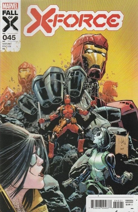 X-Force (6th Series) #45A VF/NM; Marvel | Deadpool Variant While Portacio - w/Ba - Image 1 of 1