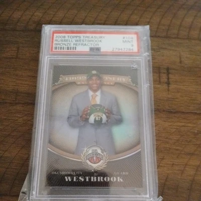 2018 Topps Treasury Russell Westbrook RC RARE Seattle SuperSonics PSA 9 HOF. - Image 1 of 4
