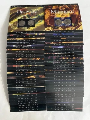 Coins Of America State Quarter Collection Complete Set 50 States 100 Coins - Image 1 of 4