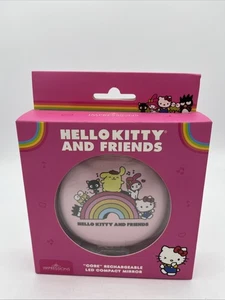 Hello Kitty LED Compact Mirror - Vacay Edition Rechargeable NIB Pink Free Ship - Picture 1 of 6