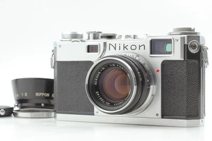 Late Black Dial [Near MINT] Nikon S2 Rangefinder Camera + 5cm f2 Lens from Japan - Picture 1 of 21