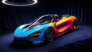Rainbow McLaren 765LT Super Car Poster A3 size 29.7x42cm Semi-Gloss poster only - Picture 1 of 1