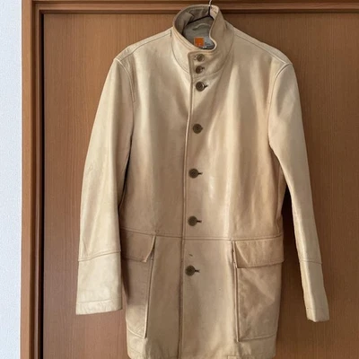 Chaqueta de Cuero Genuino Zenia Edición Limitada Modelo Raro Muy Bueno Clásico Formal Busi Foto 1 de 4