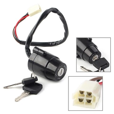 Ignition Switch 4-Wires Fit For Yamaha XT250 XT500 DT100 DT125 DT175 DT250 DT400 - Изображение 1 из 4