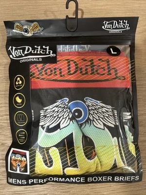 Calzoncillos boxer de rendimiento para hombre Von Dutch Originals talla grande Foto 1 de 4