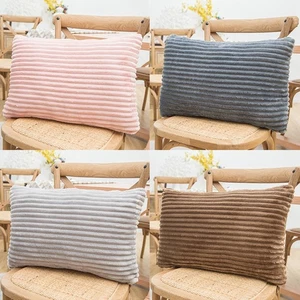 Pillow case Covers Comfortable LREA thinken Warm Bedding Flannel fleece coral - Picture 1 of 16