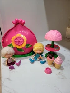 Vintage Herself The Elf FLOWER HOUSE playset & HERSELF THE ELF dolls 1982 1983 - Picture 1 of 24