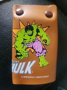 VTG. 1978 HULK KEY CHAIN CASE HOLDER MARVEL COMICS with BIG KEY - RARE FIND - Picture 1 of 6