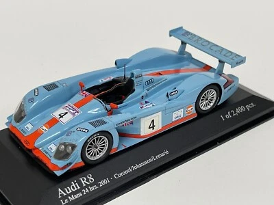 1/43 Minichamps Audi R8 Gulf 2001 24 Hours of Le Mans car #4. CS113 - Image 1 of 4