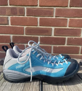 Asolo Sunset Mujeres 8.5 Azul Gamuza Con Cordones Gris Botas de Senderismo Trail Tenis Zapatos - Imagen 1 de 11