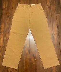 Men’s Carhartt B11-BRN Washed Duck Work Dungaree Original Fit Pants 34x32 NWT - Picture 1 of 16