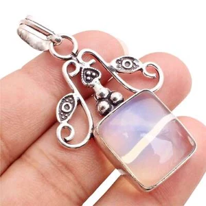 Opalit Edelstein 925 Versilberter Anhänger Handmade Schmuck Gift 4.3cm P-12558 - Bild 1 von 3