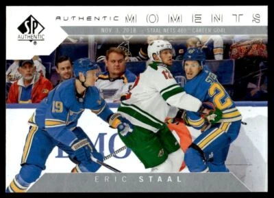 2018-19 SP AUTHENTIC MOMENTS Eric Staal Minnesota Wild #115 - Image 1 of 2