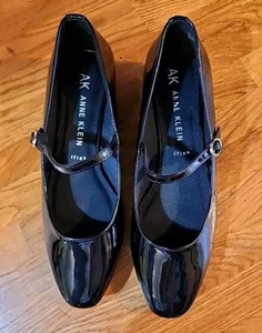 Anne Klein Iflex Patent Leather Mary Janes, Babydoll With Strap & Buckle Size 9 - Picture 1 of 21