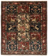 Bakhtiar Handknotted Persian Carpet 124x109 cm-Nomadic,Orient,Carpet,Rug,Red
