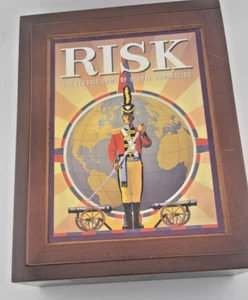 RISK Wooden Vintage Game 2009 Collection Edition Library Book Shelf Wood Box - Picture 1 of 6