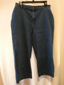 Kayo Clothing Co. Women's Size 13/14 Blue Jean Denim Mom Stretch Capri Pants - Picture 1 of 5