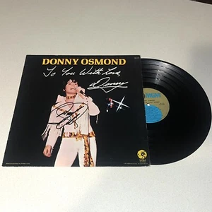 DONNY OSMOND signed autographed TO YOU WITH LOVE VINYL ALBUM RECORD JSA COA - Picture 1 of 3
