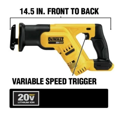 DEWALT CANADA 20V Li-Ion Cordless Compact Reciprocating Saw (Tool-Only) - Image 1 of 4