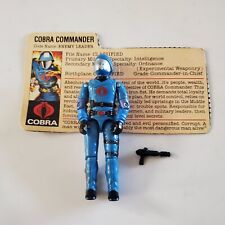 Vintage GI Joe Figure 1983 Cobra Commander Complete With File Card
