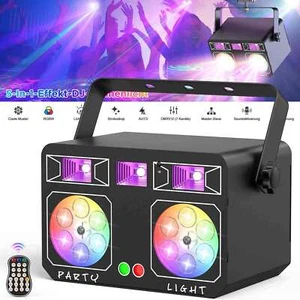 LED Gobo Wash Laser Licht Projektor Bühnenlicht RGBW DMX DJ Disco Fernbedienung - Bild 1 von 13