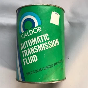 READ DESCR VTG CALDOR Automatic Transmission Fluid Can Quart ATF Full Sealed Oil - Picture 1 of 7