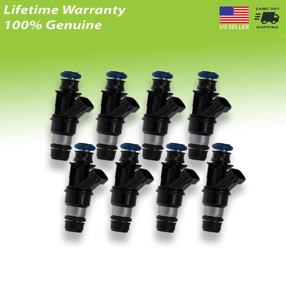2007  GMC Sierra 1500 HD Classic Set 8 4.8 5.3 6.0  FUEL INJECTORS - Image 1 of 1