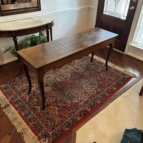TWO Beautiful Wooden Sofa Tables / Console Tables Cover