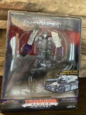 Transformers Die Cast Titanium Serie MEGATRON Figure diecast METAL TANK G1 NEW - Image 1 of 2