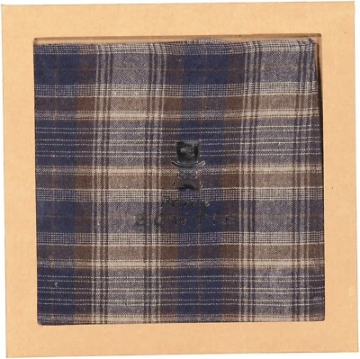 NEU! Seidenfalter Herren Einstecktuch kariert marine-mix