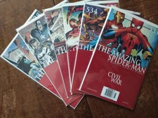 The Amazing Spider-Man #533-538 Full Civil War Set  [Marvel Comics]