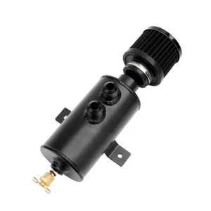 Aluminum AN10 10AN Oil Catch Can Reservoir Tank Breather Filter Baffled Kit - Picture 1 of 12