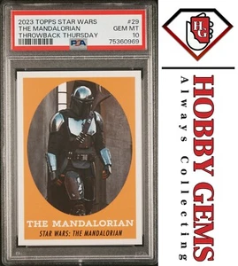 THE MANDALORIAN PSA 10 2023 Topps Star Wars Throwback Thursday TBT #29 C2 - Picture 1 of 2
