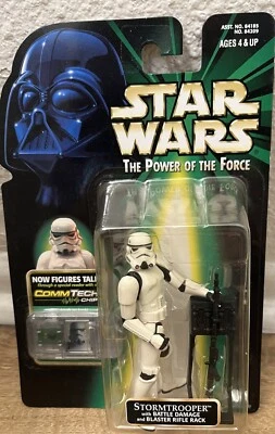 Hasbro Star Wars Power of the Force Comm Tech Stormtrooper Action Figure (NIP) - Image 1 of 3