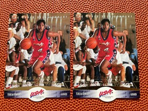 x2 TERESA EDWARDS 1996 Upper Deck USA Die Cut #63 UGA HOF! 5x Olympian