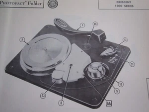 CRESCENT 1000 SERIES WIRE RECORDER PHOTOFACT - Picture 1 of 1