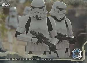 Star Wars Rogue One Series 1 #89 "Troopers on Patrol" Black Parallel Base Card - Bild 1 von 1