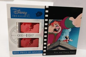 DISNEY TREASURES '47 MICKEY MOUSE REEL PIECE OF HISTORY FILM CARD FUN FANCY FREE - Picture 1 of 3